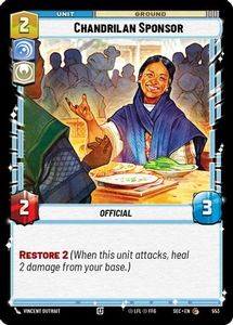 Star Wars Unlimited Single In Stock: Chandrilan Sponsor (Foil) (553) [Secrets of Power] Foil