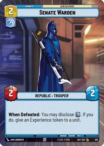 Star Wars Unlimited Single In Stock: Senate Warden (Hyperspace Foil) (815) [Secrets of Power] Foil