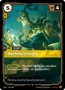 Riftbound Single In Stock: Machine Evangel (239/298) - Origins Foil
