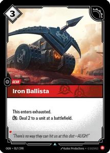 Riftbound Single In Stock: Iron Ballista (017/298) - Origins