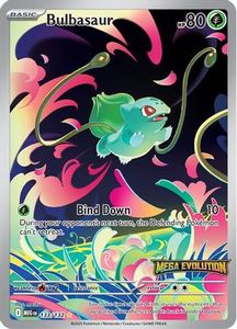 Pokemon Singles: Bulbasaur - 133/132 (Mega Evolution Stamped) 133 - [Miscellaneous Cards & Products] Holofoil