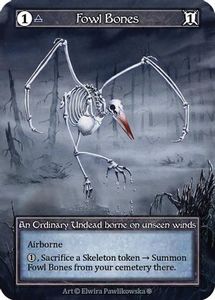 Sorcery Singles In Stock: Fowl Bones (Foil)  - Gothic Foil