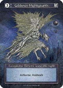 Sorcery Singles In Stock: Gibbous Nightgaunts (Foil)  - Gothic Foil