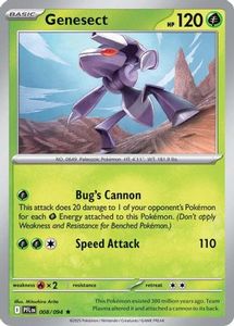 Pokemon Singles In Stock: Genesect 8 - [ME02 Phantasmal Flames] Holofoil