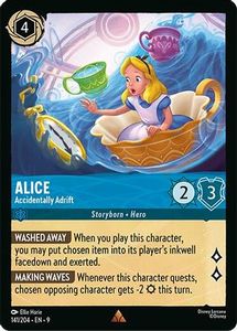 Lorcana Singles In Stock: Alice - Accidentally Adrift (141/204) - Fabled