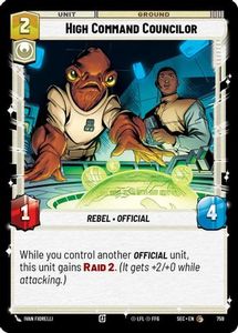 High Command Councilor (Foil) (759) [Secrets of Power] Foil