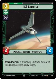 ISB Shuttle (Foil) (593) [Secrets of Power] Foil