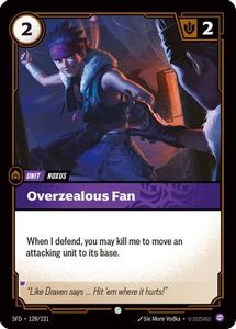 Riftbound Single In Stock: Overzealous Fan (128/221) - Spiritforged
