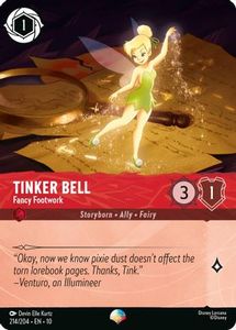 Lorcana Singles In Stock: Tinker Bell - Fancy Footwork (Epic) (214/204) - Whispers in the Well Holofoil