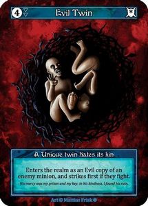 Sorcery Singles In Stock: Evil Twin (Foil)  - Gothic Foil