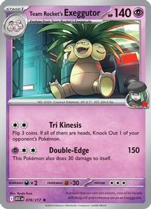 Pokemon Singles In Stock: Team Rocket's exeggutor 78 - [ME Ascended Heroes] Holofoil