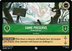 Lorcana Singles: Game Preserve - Protected Land (102/204) - Winterspell