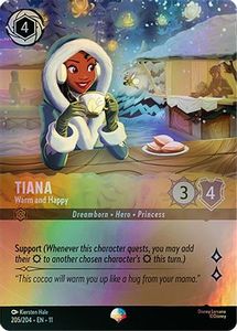 Lorcana Singles: Tiana - Warm and Happy (Epic) (205/204) - Winterspell Holofoil