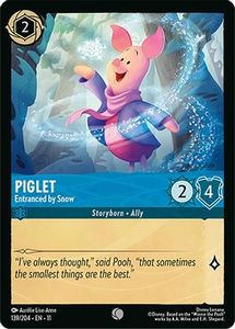 Lorcana Singles: Piglet - Entranced by Snow (139/204) - Winterspell Cold Foil