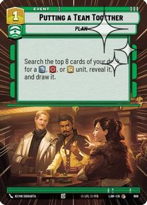 Star Wars Unlimited Single In Stock: Putting a Team Together (Hyperspace Foil) (668) [A Lawless Time] Foil