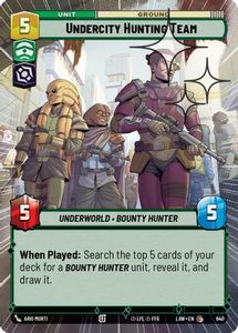 Star Wars Unlimited Single In Stock: Undercity Hunting Team (Hyperspace Foil) (640) [A Lawless Time] Foil