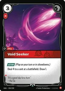 Riftbound Single In Stock: Void Seeker (024/298) - Riftbound Organized Play Promotional Cards Foil