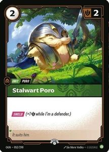Riftbound Single In Stock: Stalwart Poro (052/298) - Riftbound Organized Play Promotional Cards Foil