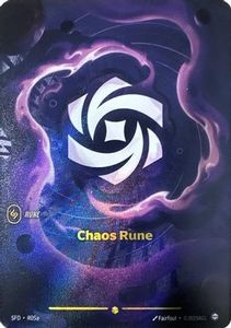 Riftbound Single In Stock: Chaos Rune (Alternate Art) (R05a) - Spiritforged Foil