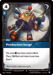 Riftbound Single In Stock: Production Surge (076/221) - Spiritforged Foil