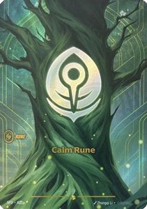 Riftbound Single In Stock: Calm Rune (Alternate Art) (R02a) - Spiritforged Foil