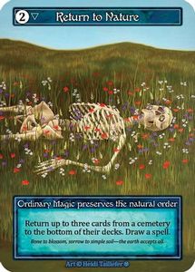 Sorcery Singles In Stock: Return to Nature (Foil)  - Gothic Foil