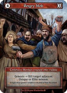 Sorcery Singles In Stock: Angry Mob (Foil)  - Gothic Foil