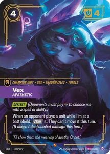 Riftbound Single In Stock: Vex - Apathetic (150/219) - Unleashed Foil