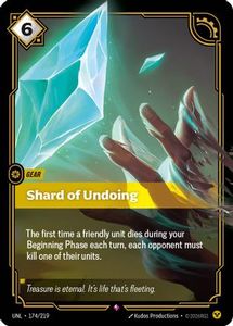 Riftbound Single In Stock: Shard of Undoing (174/219) - Unleashed Foil