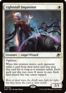 Fresh Mtg Singles: Lightstall Inquisitor (PPEOE-024) [Promo Pack: Edge of Eternities]