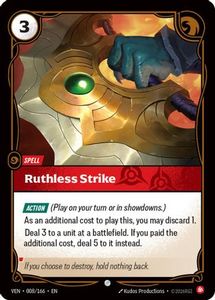 New Arrivals: Ruthless Strike (008/166) - Vendetta Foil