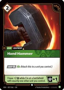 New Arrivals: Hand Hammer (027/166) - Vendetta Foil