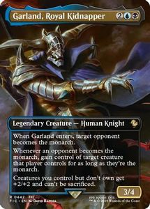 Fresh Mtg Singles: Garland, Royal Kidnapper (Borderless) (FIC-442) [Commander: FINAL FANTASY]