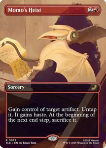 Fresh Mtg Singles: Momo's Heist (Borderless) (TLE-072) [Avatar: The Last Airbender: Eternal-Legal] Foil