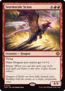 Fresh Mtg Singles: Stormscale Scion (TDM-123) [Tarkir: Dragonstorm]