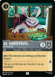 New Arrivals: Dr. Hamsterviel - Evil Observer (184/204) - Attack of the Vine Cold Foil