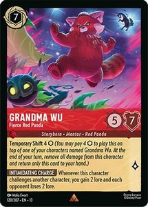 New Arrivals: Grandma Wu - Fierce Red Panda (120/204) - Attack of the Vine Cold Foil