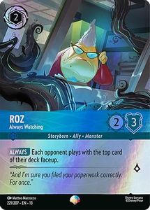 New Arrivals: Roz - Always Watching (Epic) (221/204) - Attack of the Vine Holofoil