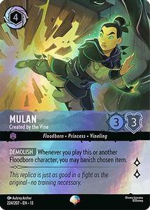 New Arrivals: Mulan - Created by the Vine (Epic) (224/204) - Attack of the Vine Holofoil