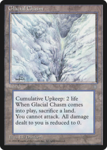 Mtg Singles Instock: Glacial Chasm (ICE-353) [Ice Age]
