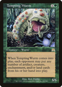 Mtg Singles Instock: Tempting Wurm (ONS-291) [Onslaught]