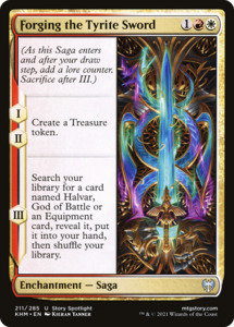 Mtg Singles Instock: Forging the Tyrite Sword (KHM-211) [Kaldheim]