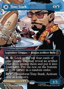 Fresh Mtg Singles: Tony Stark (Borderless) (MSH-350) [Marvel Super Heroes]