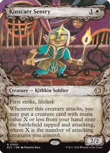 Fresh Mtg Singles: Kinscaer Sentry (Showcase) (ECL-300) [Lorwyn Eclipsed]