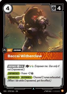 Riftbound Single In Stock: Baccai Witherclaw (078/166) - Vendetta Foil