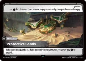 Riftbound Single In Stock: Protective Sands (162/166) - Vendetta Foil