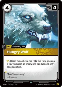 Riftbound Single In Stock: Hungry Wolf (125/166) - Vendetta Foil