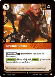 Riftbound Single In Stock: Brutal Hunter (070/166) - Vendetta Foil