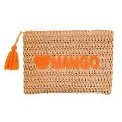 MANGO Raffia Clutch â¥