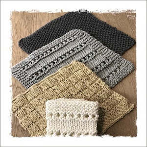 Kiwi Knit And Stitch Patterns: Kiwi Knit Pattern Cotton Washcloth